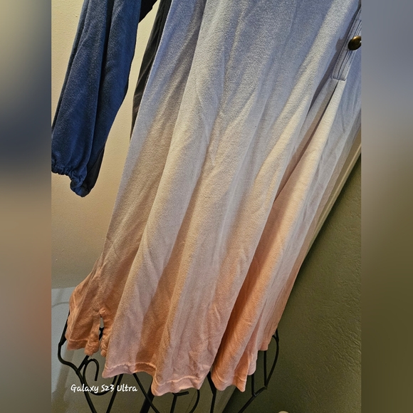 Women's Ombre Blue and Pink Top Size Xl Kate & Mallory - Picture 7 of 8